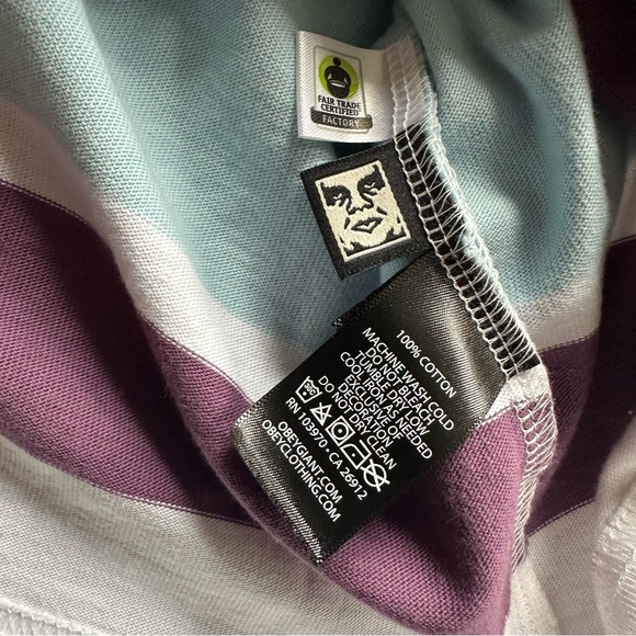 OBEY MEN'S MULTI-COLOUR SHORT-SLEEVE DRESS SHIRT - MEDIUM - Picture 6 of 7